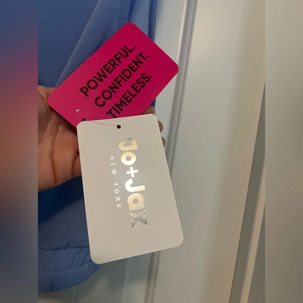 Jo+Jax Jenna Fairfax Crop Top Iris Blue Large – Dance Activewear Sleeveless NWT - Picture 4 of 10